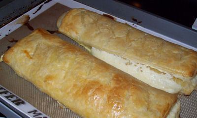 Three fold danish fresh from the oven
